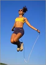 Woman Jumping Rope